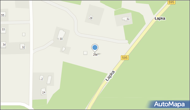 Łapka, Łapka, 29a, mapa Łapka