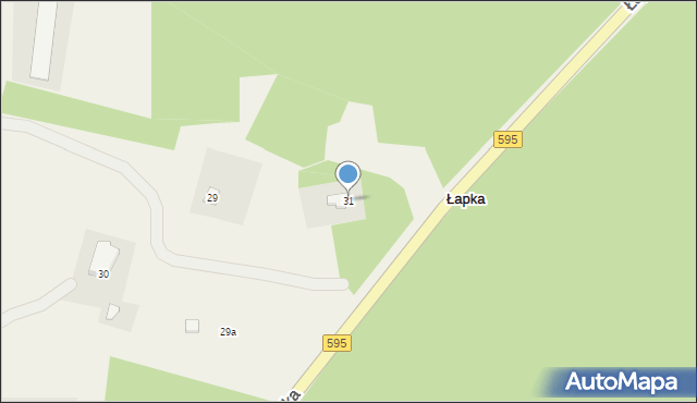 Łapka, Łapka, 31, mapa Łapka
