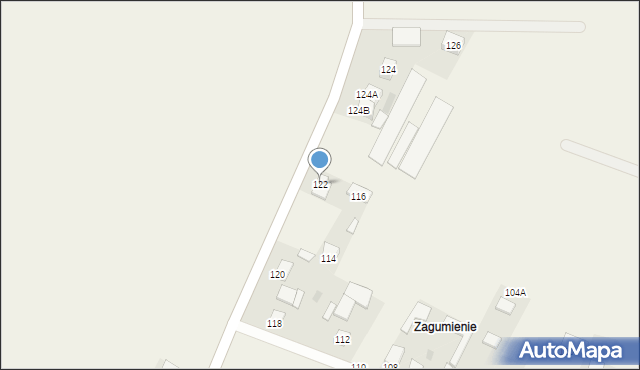 Łapy-Dębowina, Łapy-Dębowina, 122, mapa Łapy-Dębowina