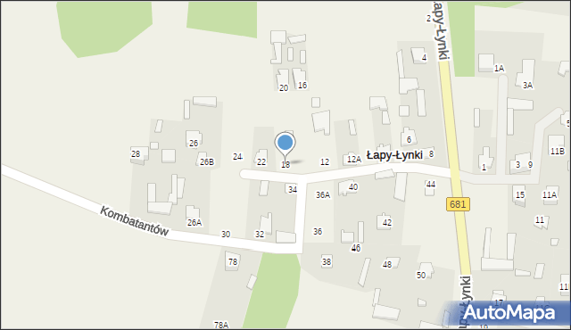 Łapy-Łynki, Łapy-Łynki, 18, mapa Łapy-Łynki