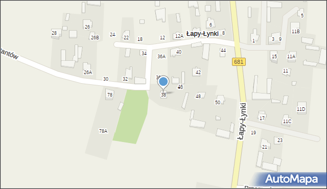 Łapy-Łynki, Łapy-Łynki, 38, mapa Łapy-Łynki