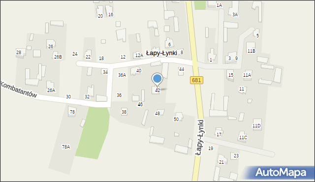 Łapy-Łynki, Łapy-Łynki, 42, mapa Łapy-Łynki