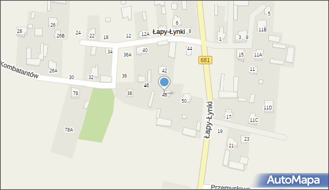Łapy-Łynki, Łapy-Łynki, 48, mapa Łapy-Łynki