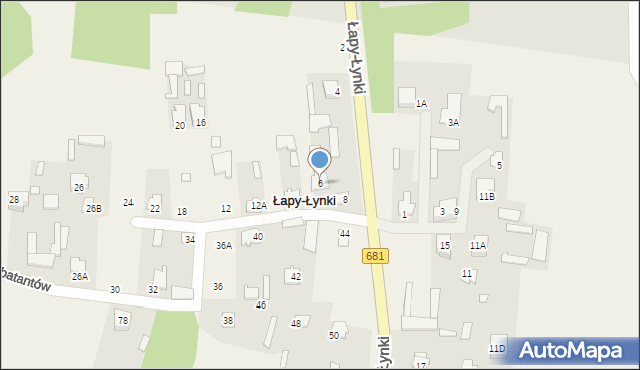 Łapy-Łynki, Łapy-Łynki, 6, mapa Łapy-Łynki