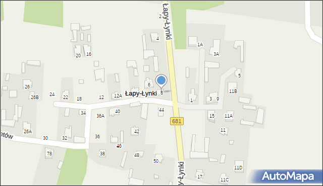 Łapy-Łynki, Łapy-Łynki, 8, mapa Łapy-Łynki