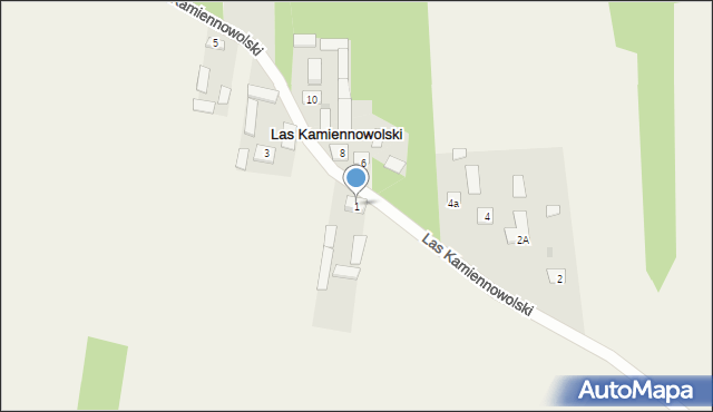 Las Kamiennowolski, Las Kamiennowolski, 1, mapa Las Kamiennowolski