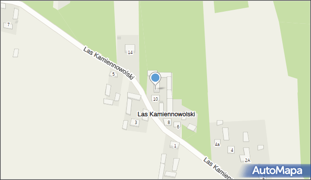 Las Kamiennowolski, Las Kamiennowolski, 2A, mapa Las Kamiennowolski