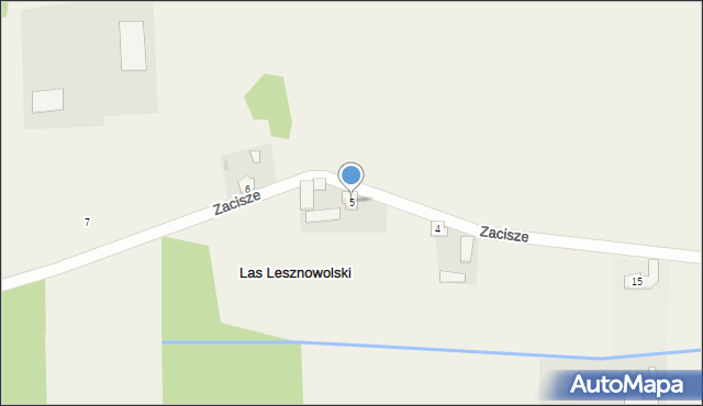Las Lesznowolski, Las Lesznowolski, 5, mapa Las Lesznowolski