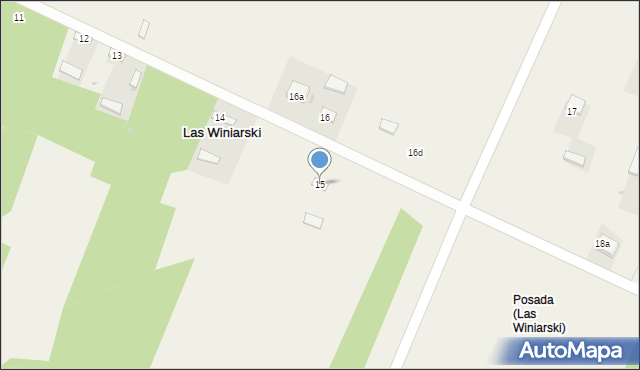Las Winiarski, Las Winiarski, 15, mapa Las Winiarski