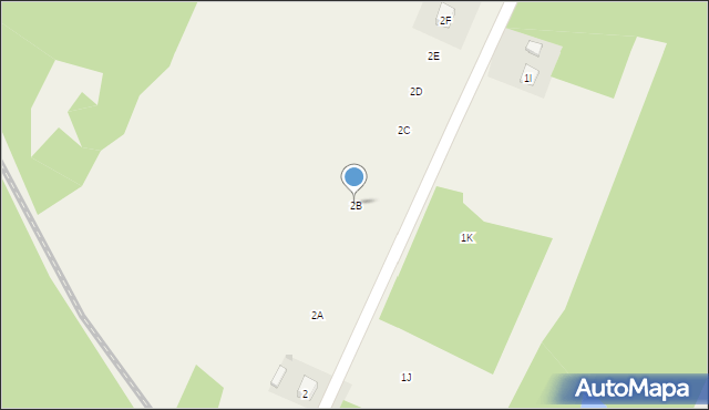 Las Winiarski, Las Winiarski, 2B, mapa Las Winiarski