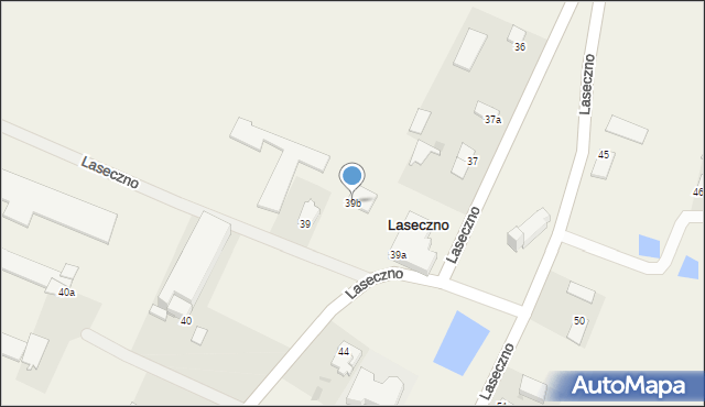 Laseczno, Laseczno, 39b, mapa Laseczno