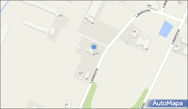 Laseczno, Laseczno, 41, mapa Laseczno