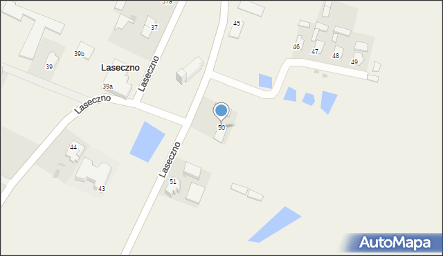 Laseczno, Laseczno, 50, mapa Laseczno