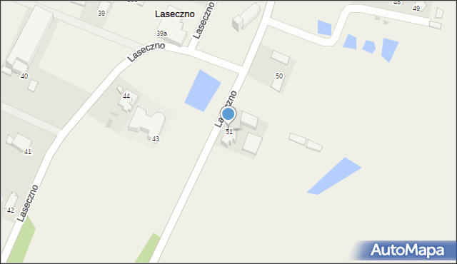 Laseczno, Laseczno, 51, mapa Laseczno