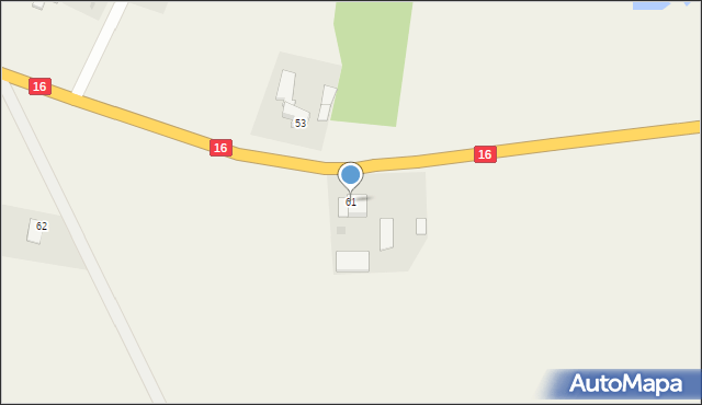 Laseczno, Laseczno, 61, mapa Laseczno