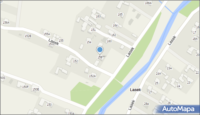 Lasek, Lasek, 159, mapa Lasek