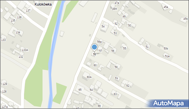 Lasek, Lasek, 58, mapa Lasek