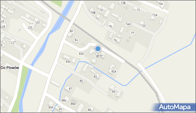 Lasek, Lasek, 82, mapa Lasek