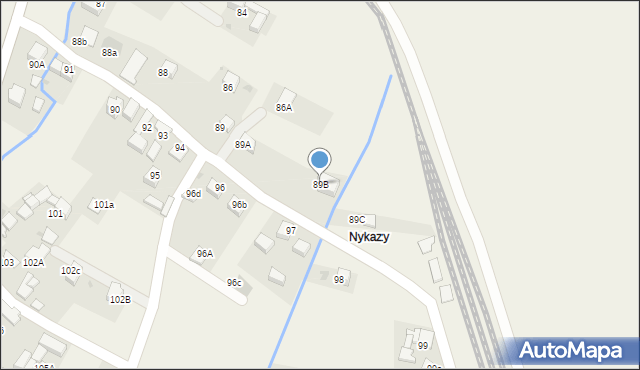 Lasek, Lasek, 89B, mapa Lasek