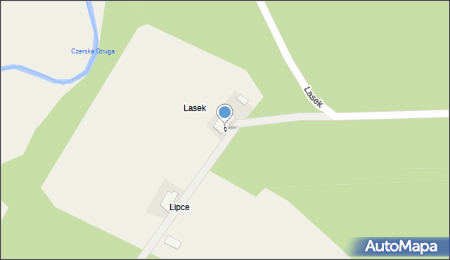 Lasek, Lasek, 9, mapa Lasek