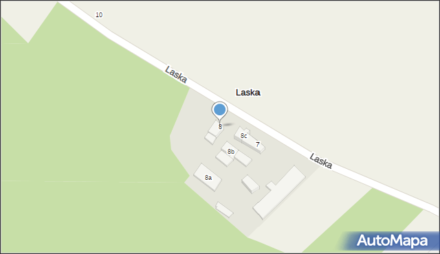 Laska, Laska, 8, mapa Laska
