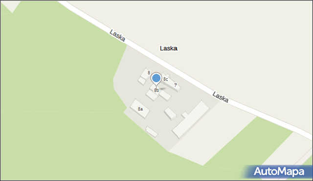 Laska, Laska, 8b, mapa Laska