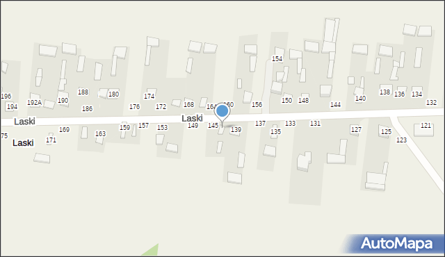 Laski, Laski, 143, mapa Laski