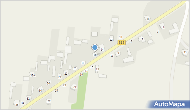 Laski, Laski, 16, mapa Laski