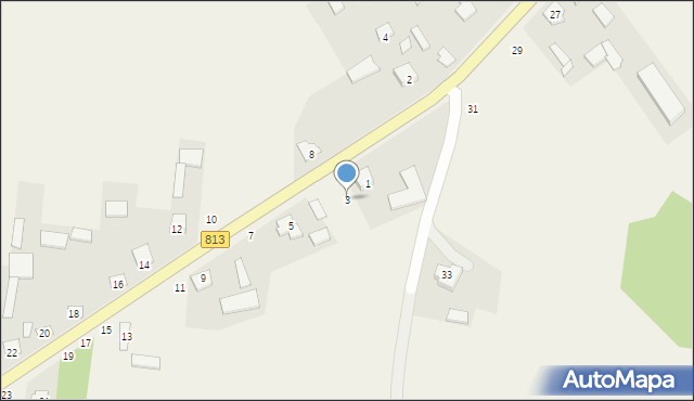 Laski, Laski, 3, mapa Laski