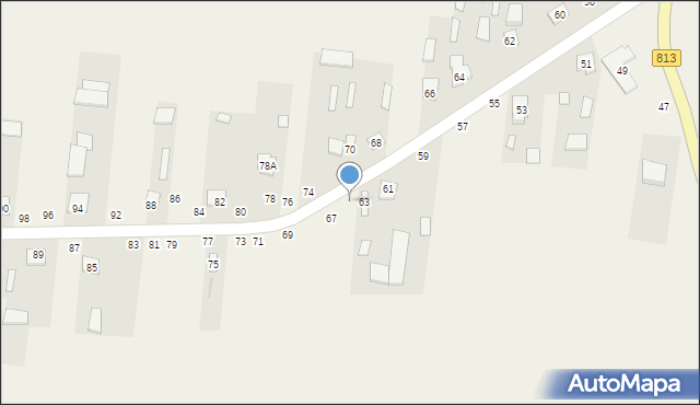 Laski, Laski, 65, mapa Laski