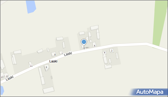Laski, Laski, 6, mapa Laski