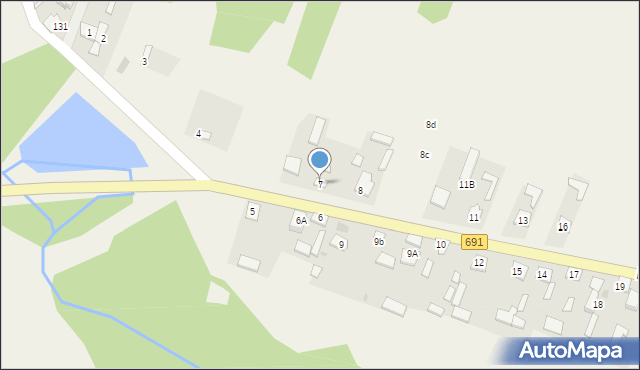 Laski, Laski, 7, mapa Laski