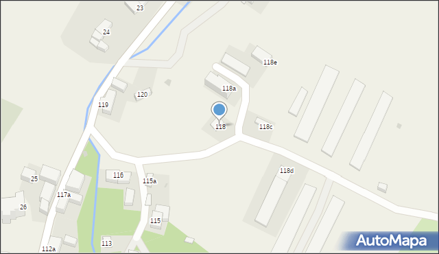 Laski, Laski, 118, mapa Laski