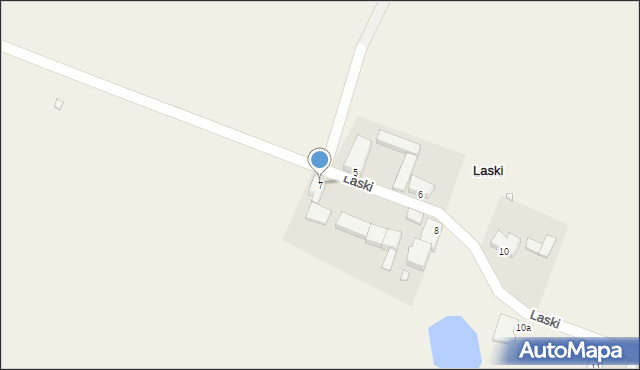 Laski, Laski, 7, mapa Laski