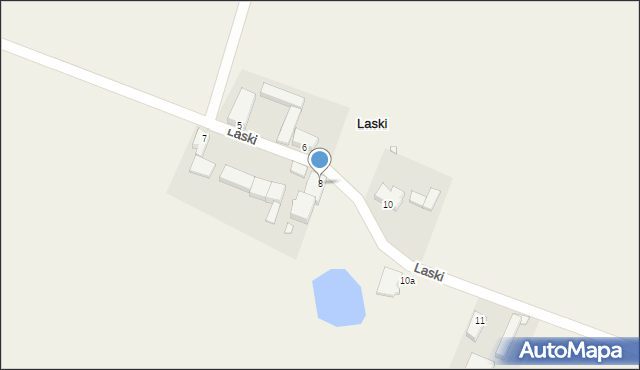 Laski, Laski, 8, mapa Laski