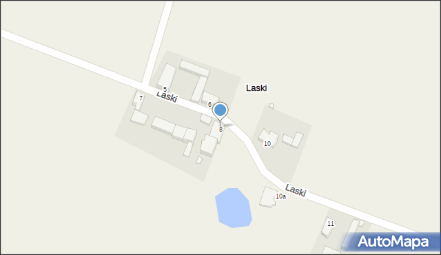Laski, Laski, 9, mapa Laski