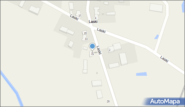 Laski, Laski, 31, mapa Laski