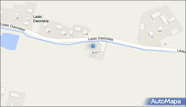 Laski Dworskie, Laski Dworskie, 13, mapa Laski Dworskie