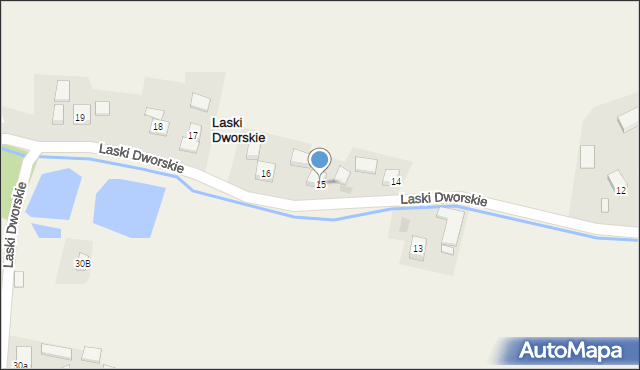 Laski Dworskie, Laski Dworskie, 15, mapa Laski Dworskie