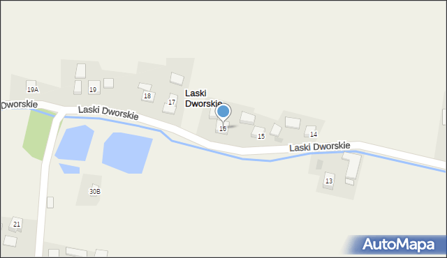 Laski Dworskie, Laski Dworskie, 16, mapa Laski Dworskie