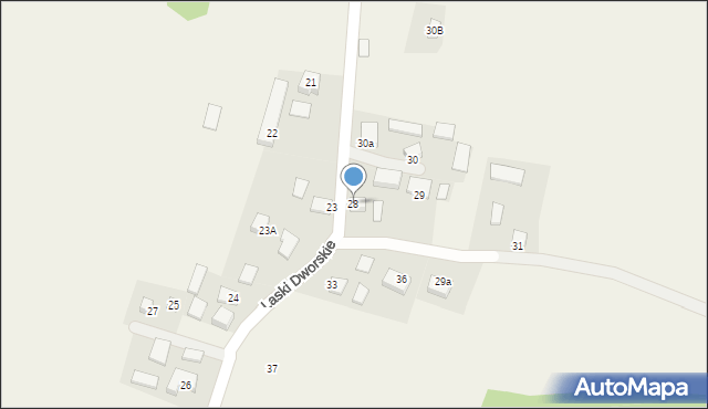 Laski Dworskie, Laski Dworskie, 28, mapa Laski Dworskie