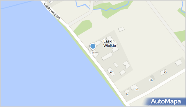 Laski Wielkie, Laski Wielkie, 11, mapa Laski Wielkie