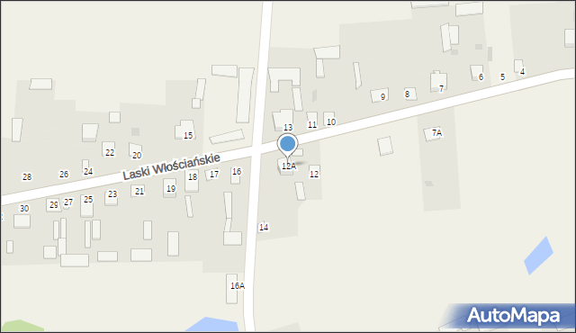 Laski Włościańskie, Laski Włościańskie, 12A, mapa Laski Włościańskie