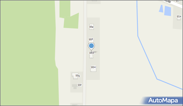 Lasków, Lasków, 96G, mapa Lasków