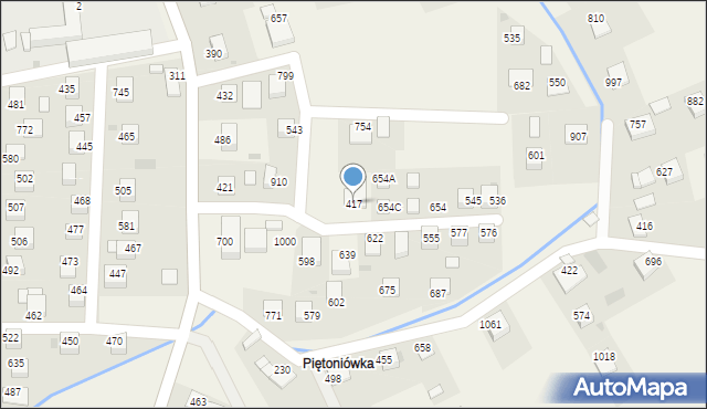 Laskowa, Laskowa, 417, mapa Laskowa