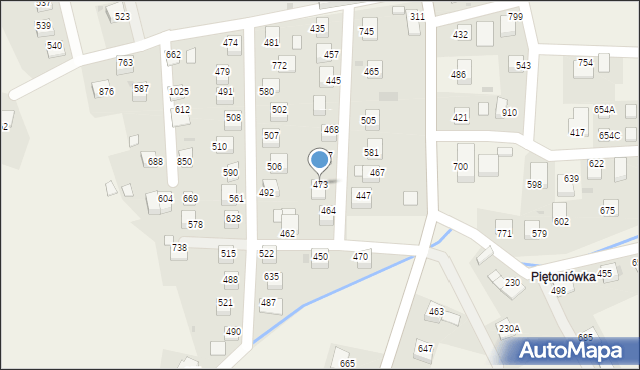 Laskowa, Laskowa, 473, mapa Laskowa