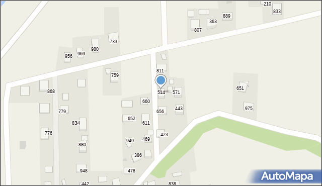 Laskowa, Laskowa, 514, mapa Laskowa