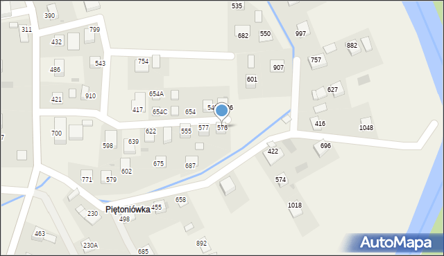 Laskowa, Laskowa, 576, mapa Laskowa