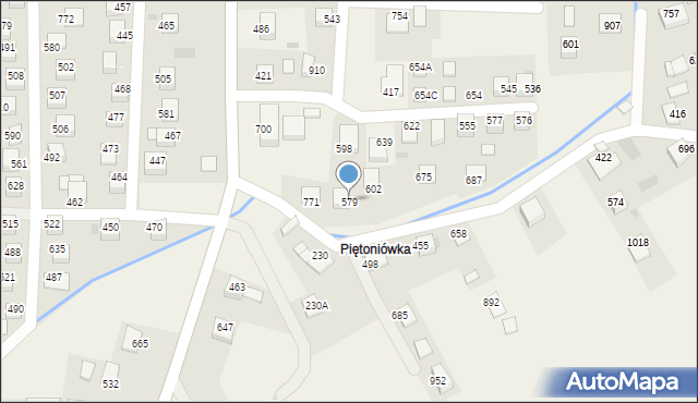 Laskowa, Laskowa, 579, mapa Laskowa