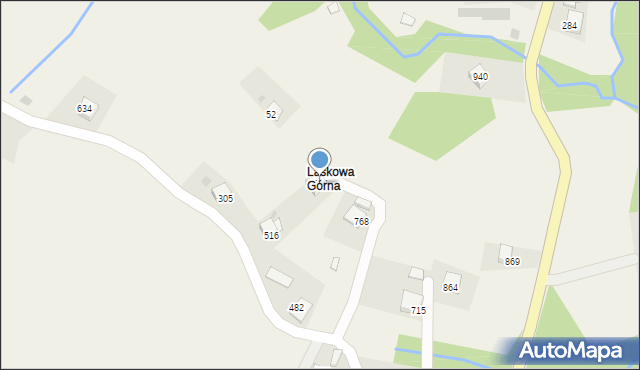 Laskowa, Laskowa, 584, mapa Laskowa